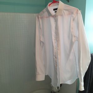 Calvin Klein slim fit non iron white dress shirt